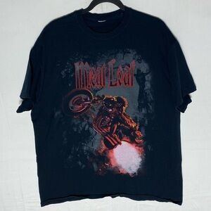 Meat Loaf Black 2016 Tour T Shirt Graphic Tee Band Tee L